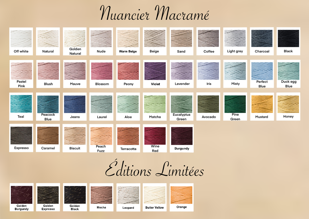 nuancier macramé