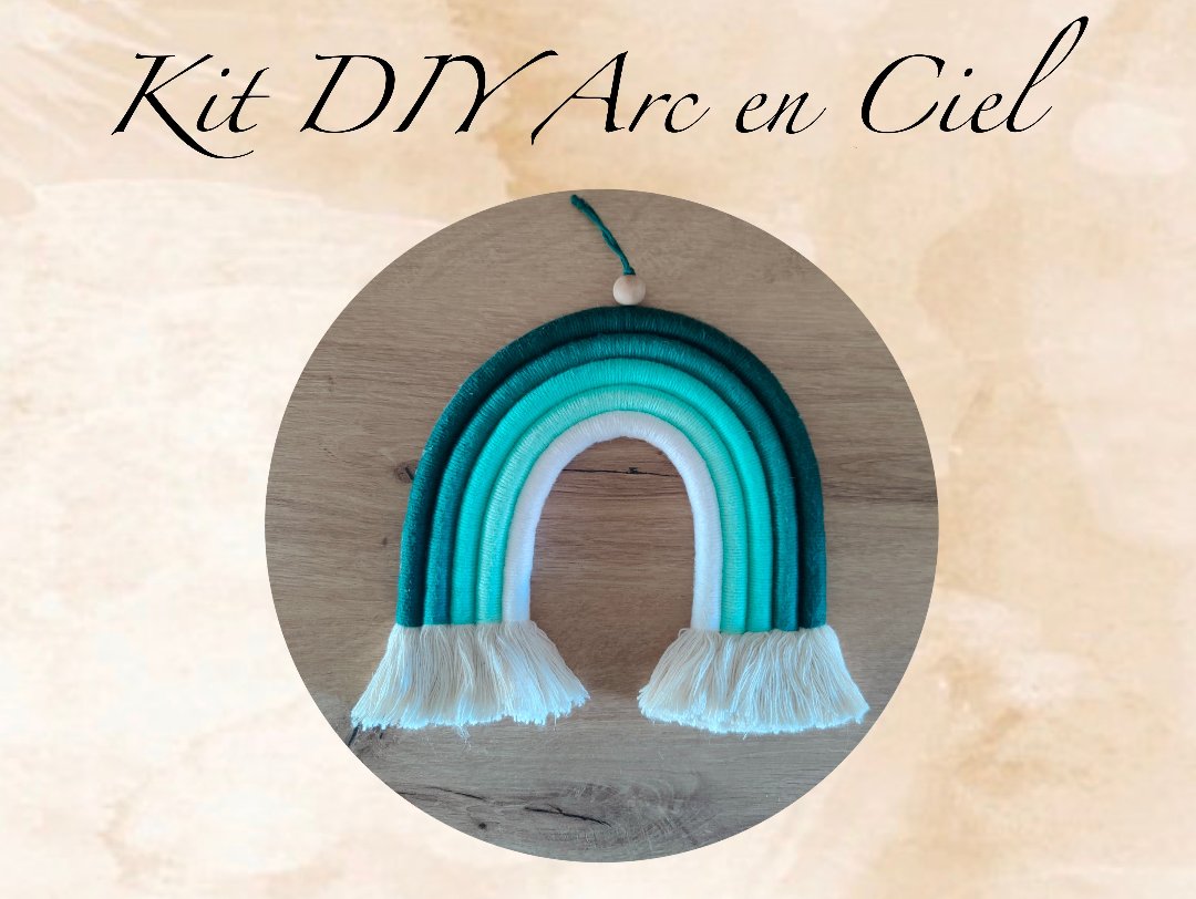 Kit DIY arc en ciel macramé debutant
