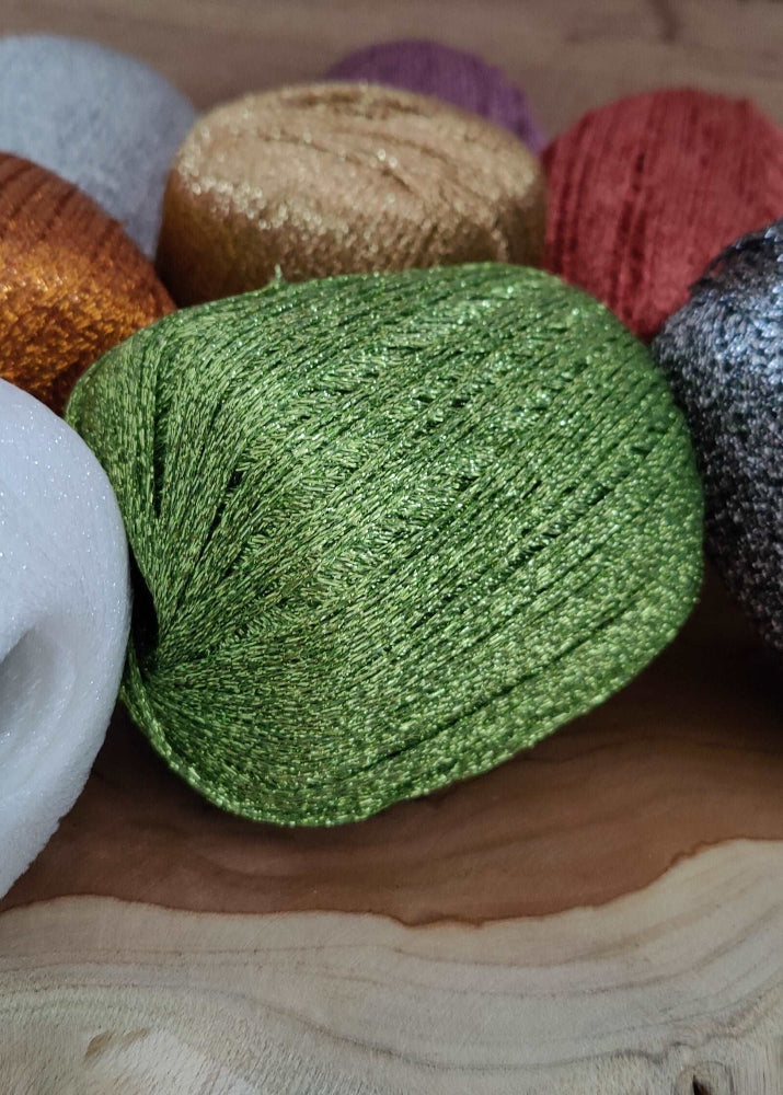 Fils lurex lammy yarns fils fantaisie DIY loisirs créatifs tricot crochet macramé