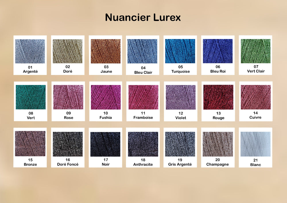 Nuancier lurex