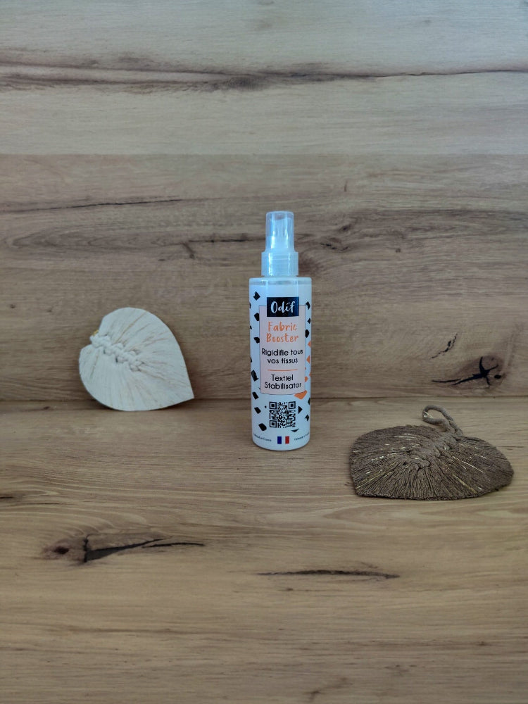 fabric booster rigidifiant textile macramé et diy loisirs créatifs