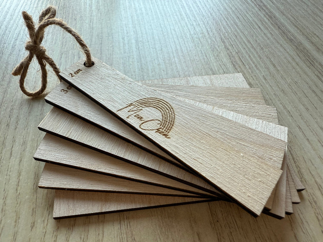 pack / lot de 6 réglettes d'espacement pour macramé