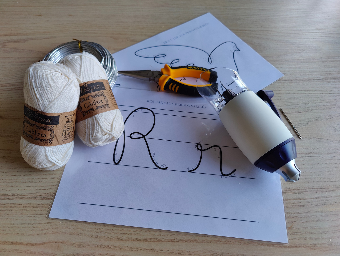 kit de demarrage pour tricotin debutant