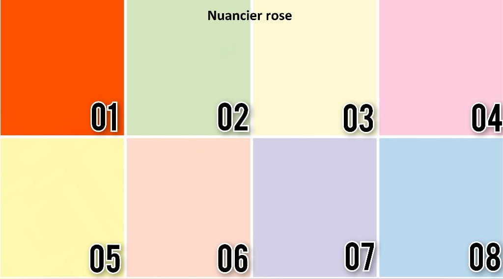 Nuancier rose
