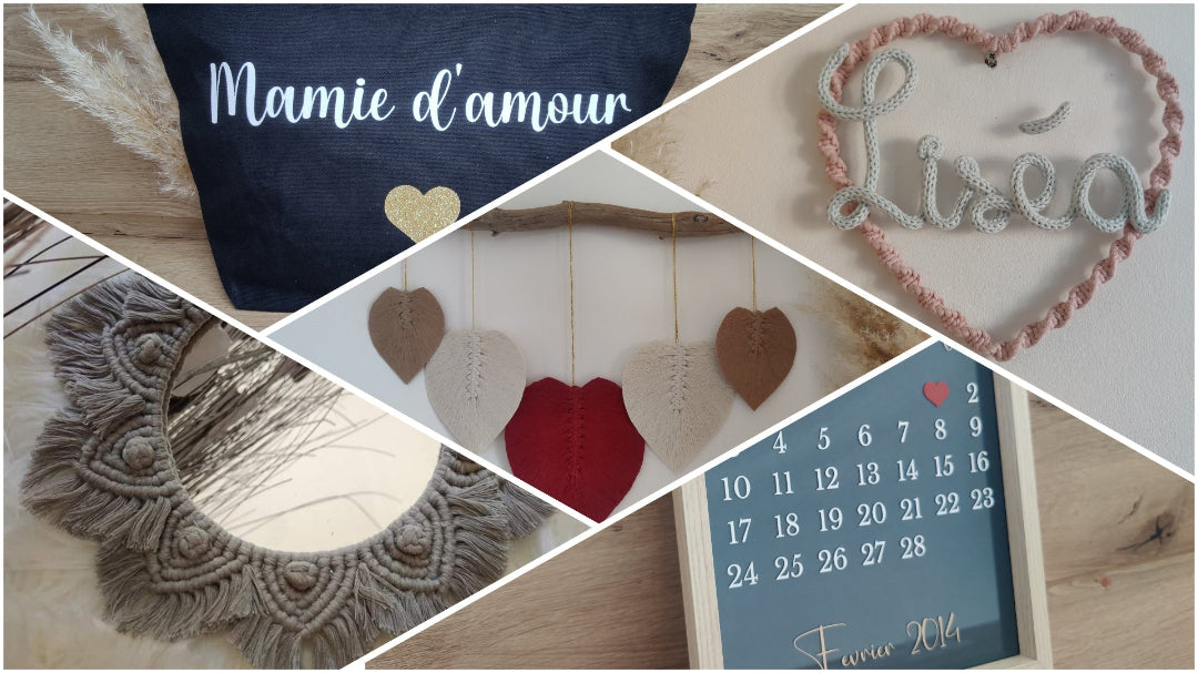 Bannière MeaCrea cadre naissance suspension pochette personnalisée miroir 