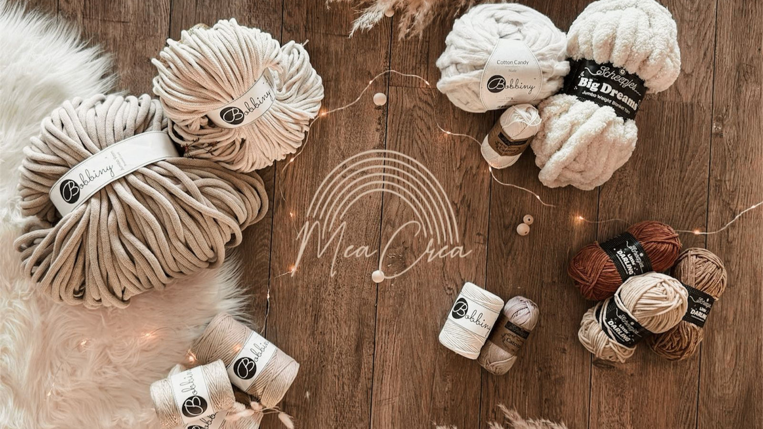 Bannière d'accueil mercerie créative creatrice macramé MeaCrea et Kits DIY 