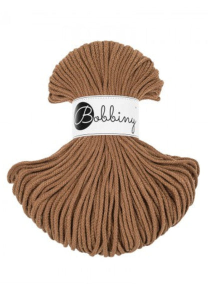 bobbiny corde tréssé 3 mm caramel macramé Meacrea mercerie creative DIY