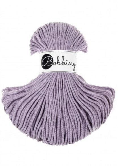 bobbiny corde tréssé 3 mm Lavender  macramé Meacrea mercerie creative DIY
