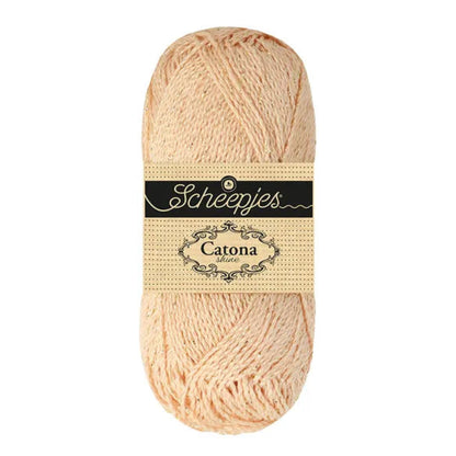 Catona Shine scheepjes Shell - Gold fils crochet scintillant