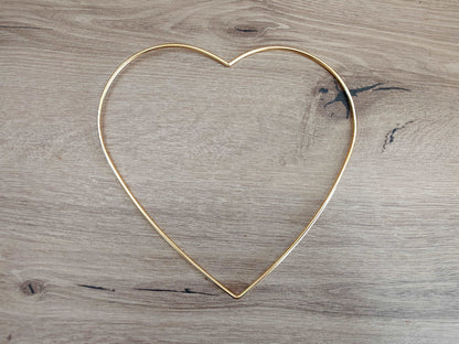 Cœur en métal 20 cm loisirs créatif DIY