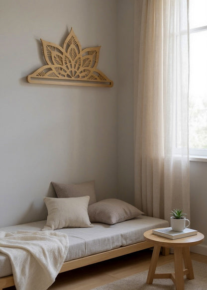 demi mandala en bois meacrea projet diy loisirs créatif 