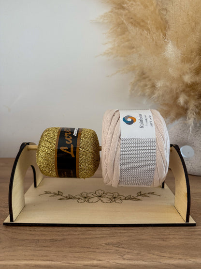 Support bobine fil – Dérouleur crochet & macramé