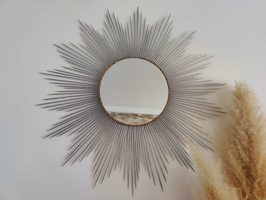 miroir soleil en bambou personnalise