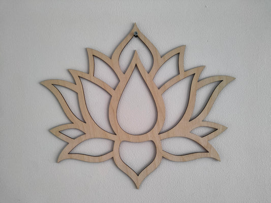 fleur de lotus en bois macramé