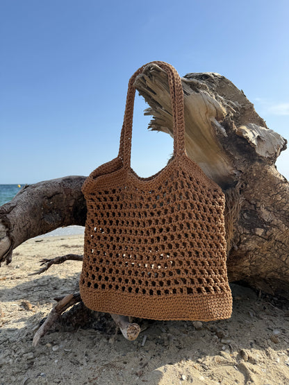 Sac de plage au crochet – Création artisanale bohème