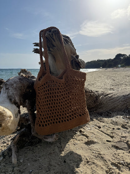 Sac de plage au crochet – Création artisanale bohème