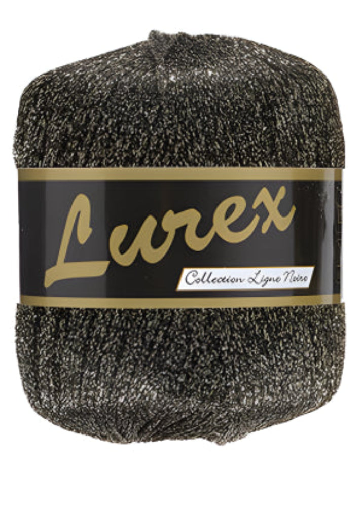Fil lurex brillant 16 doré foncé Lammy Yarns pour ouvrages au crochet et au tricot