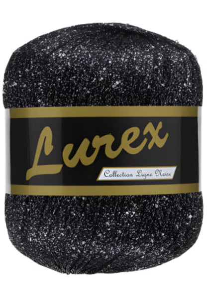 Bobine de Fil Lurex Lammy Yarns 18 anthracite pour crochet, DIY et mercerie créative