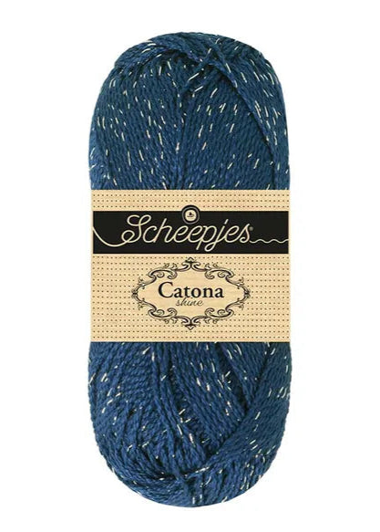 Midnight - Silver catona shine scheepjes fils crcohet