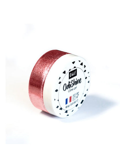 odishine - Gel Pailletté pour loisirs créatif Couleur Agathe Rose- Odif