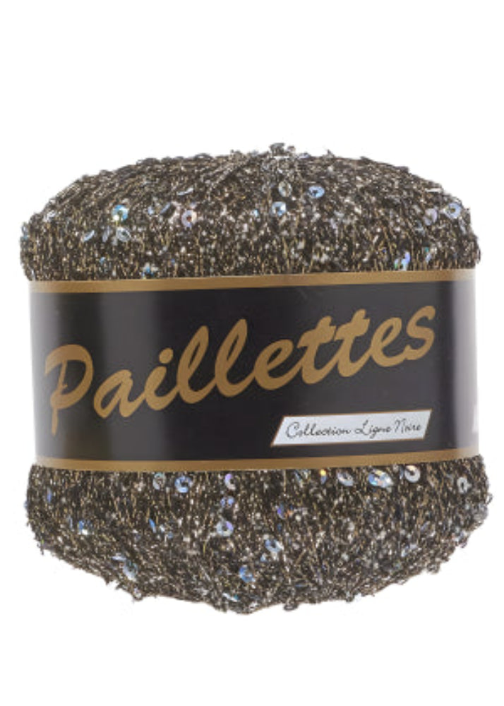 Fil Paillette 414 Champagne Lammy Yarns à sequins pour crochet, sac crochet et créations DIY