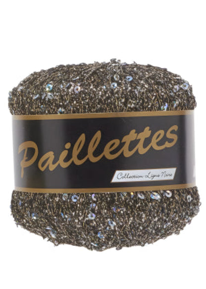 Fil Paillette 414 Champagne Lammy Yarns à sequins pour crochet, sac crochet et créations DIY