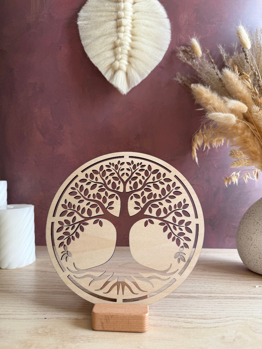Support en bois arbre de bie