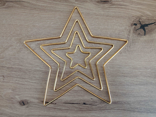 Étoile en métal diy loisirs créatifs macramé 