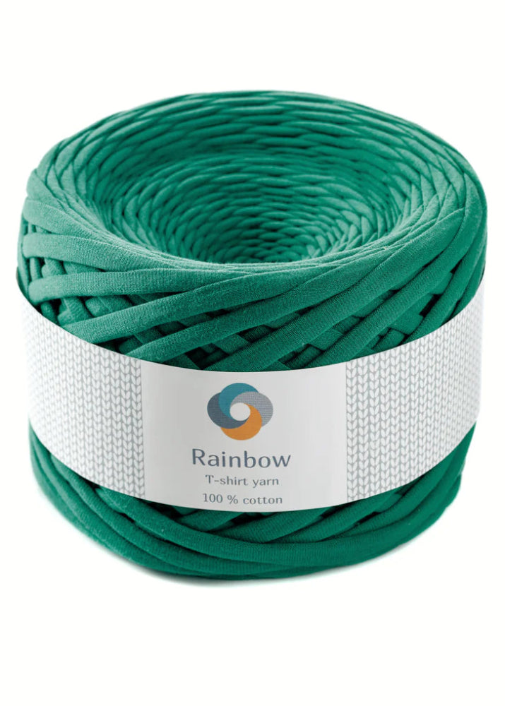 Fil trapilho Rainbow Yarns vert pour créations artisanales