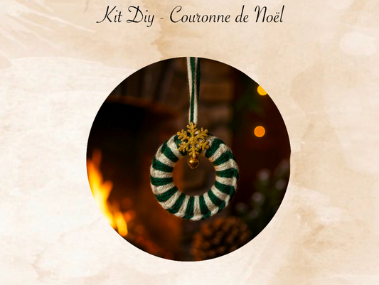kit diy couronne de noel en macramé debutant meacrea 