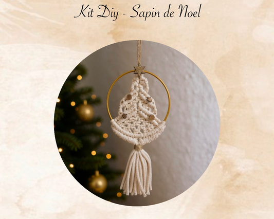 kit diy sapin de noel en macramé ideal debutant meacrea