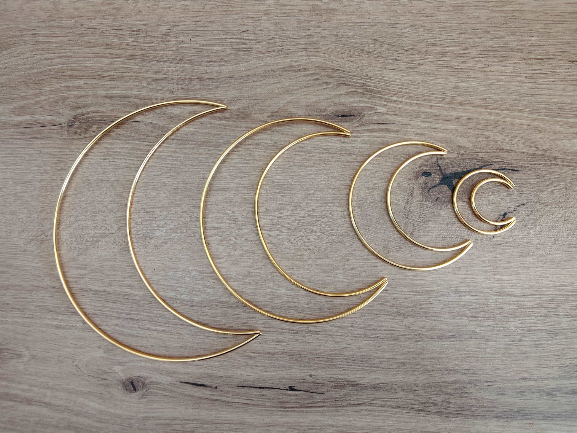 Lune en métal pour loisirs créatifs macramé