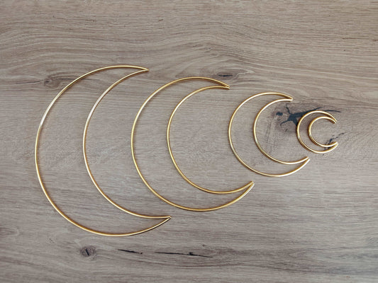 Lune en métal pour loisirs créatifs macramé