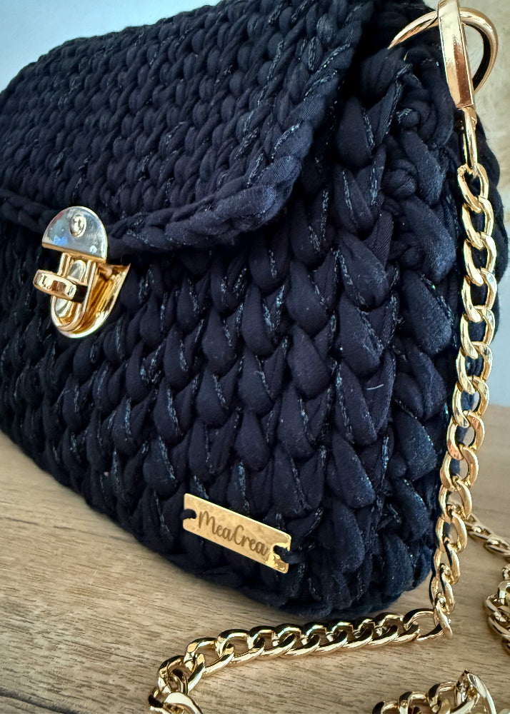 Sac à main bohème chic au crochet avec rabat et coloris personnalisable
