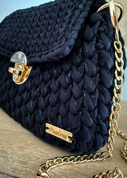 Sac à main bohème chic au crochet avec rabat et coloris personnalisable