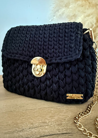 Sac crochet artisanal femme avec option fil lurex et couleur au choix