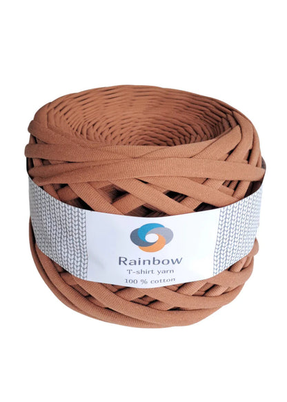 Fil coton Rainbow Yarns caramel pour projets créatifs
