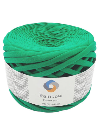 Fil T-shirt vert emeraudepour sacs cabas au crochet