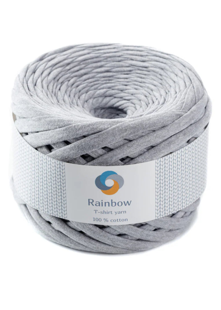 Fil T-shirt grey melange pour corbeilles et vide-poches au crochet