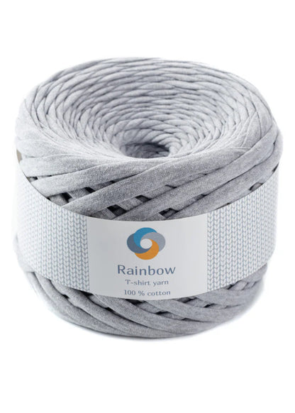 Fil T-shirt grey melange pour corbeilles et vide-poches au crochet