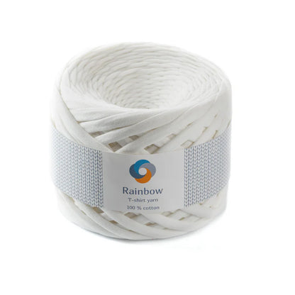 Fil T-shirt Rainbow Yarns 100 % coton pour crochet, idéal pour sacs et paniers DIY. ice cream