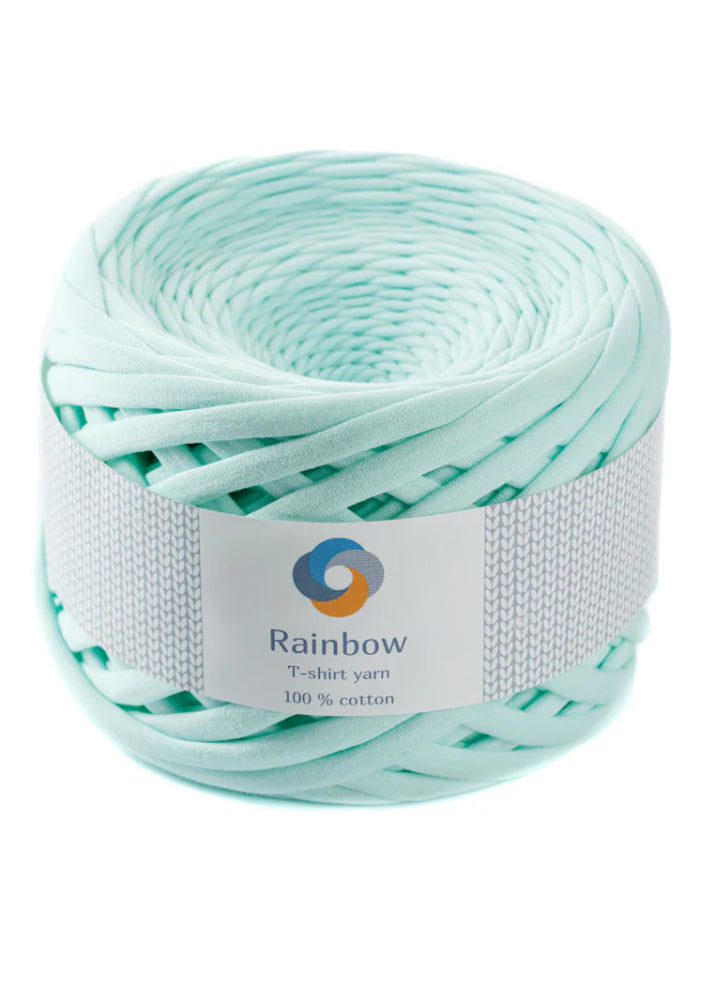 Fil coton Rainbow Yarns menthe pour sacs tendance