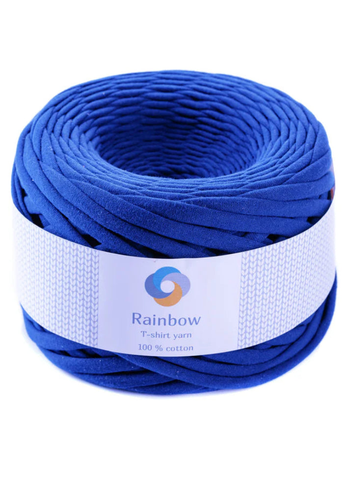 Fil trapilho bleu royal idéal pour accessoires au crochet