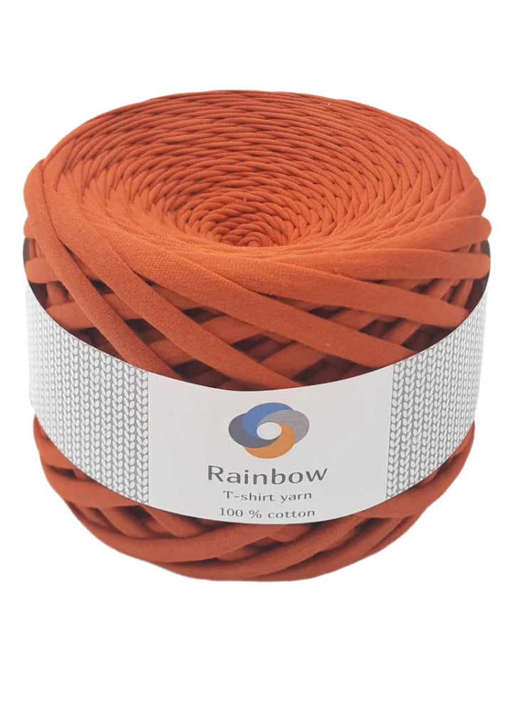 Fil coton épais terracotta Rainbow Yarns pour sacs et accessoires