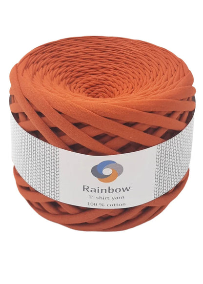 Fil coton épais terracotta Rainbow Yarns pour sacs et accessoires
