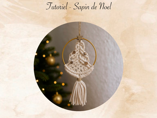tutoriel sapin de noel en macramé meacrea